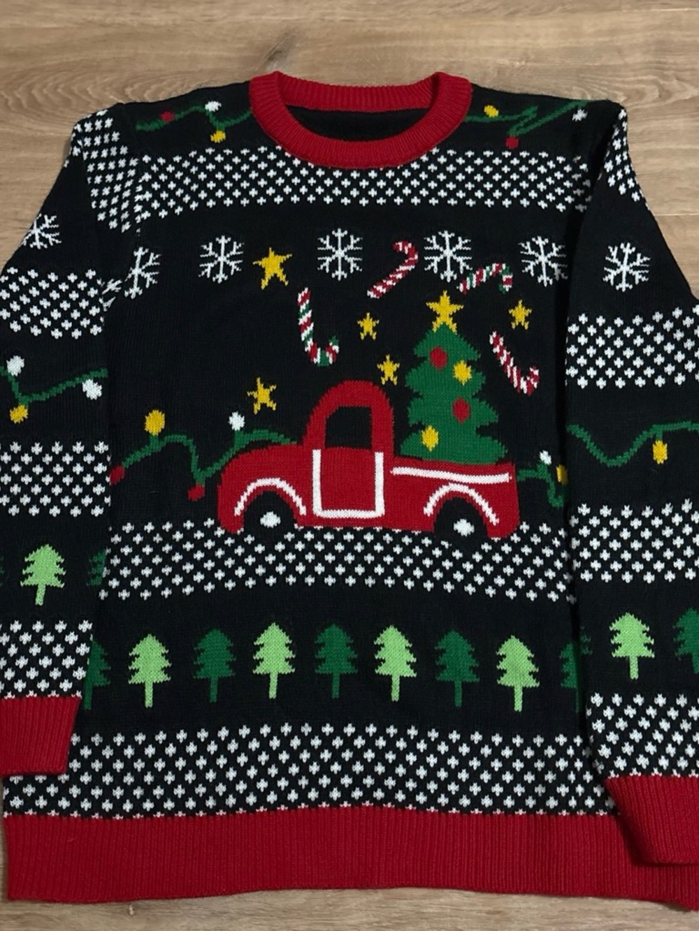 Ugly Christmas Sweater Red Truck